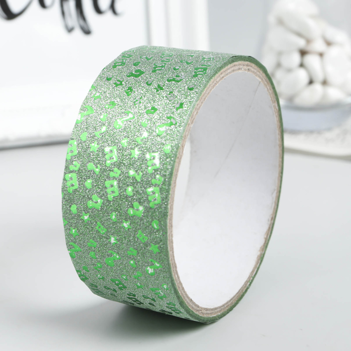 Клейкая лента пластик декоративная "Мелодия" ширина 3,6 см намотка 5 метров