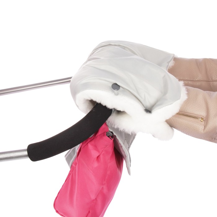 Санки-коляска "Ника детям 6. Снеговик", цвет розовый