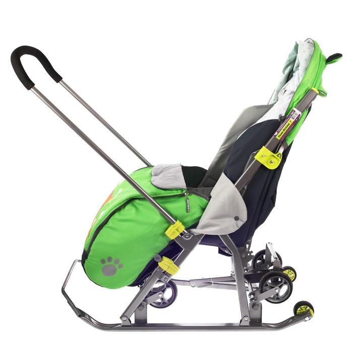 Санки-коляска "Ника детям 7. Тигр", цвет лимонный