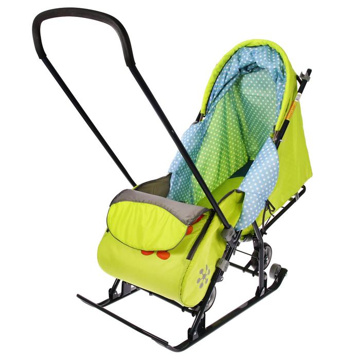 Санки-коляска "Disney-baby1 Тигруля", цвет лимонный