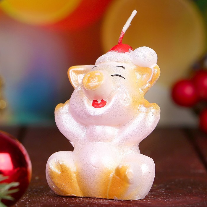 Свеча "Весельчак" Символ Года 2019