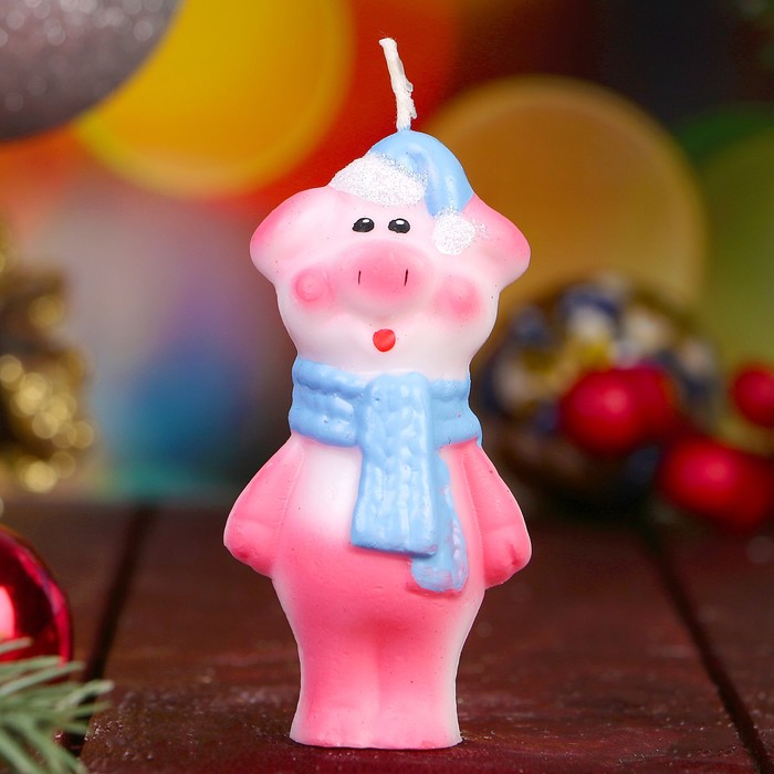 Набор свечей "Три поросёнка" Символ Года 2019