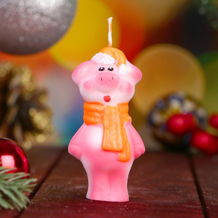 Набор свечей "Три поросёнка" Символ Года 2019