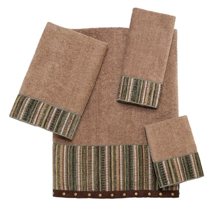 Полотенце Odele, размер 41х76 см, бежевый, велюр