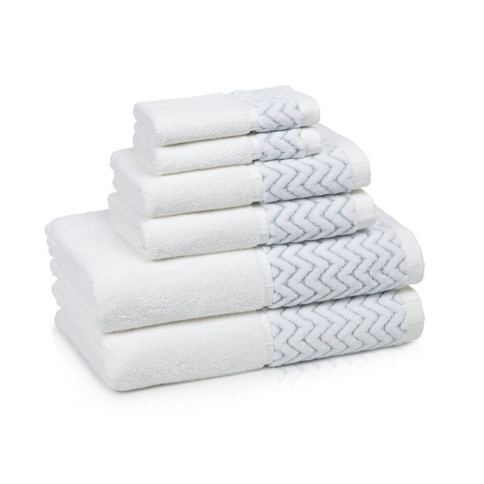 Полотенце Chalet Blue, размер 46х71 см, белый, махра