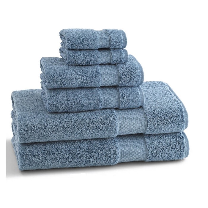 Полотенце Moonstone, размер 46х71 см, голубой, махра