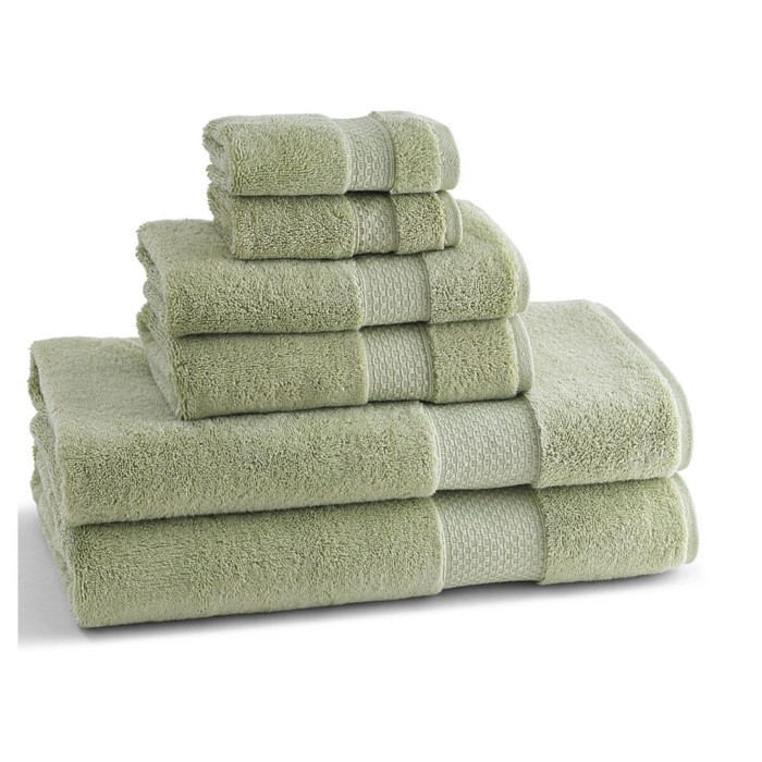 Полотенце Thyme, размер 46х71 см, зелёный, махра