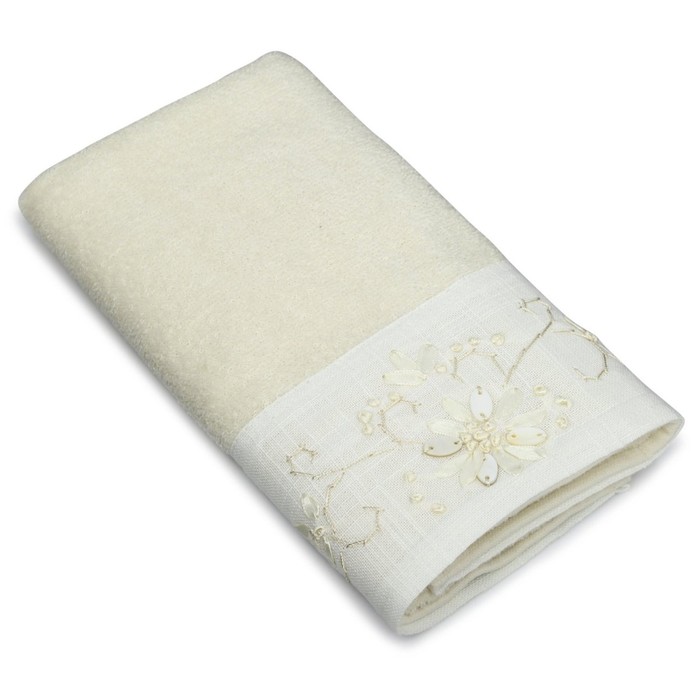 Полотенце Classical, размер 41х76 см, кремовый, велюр