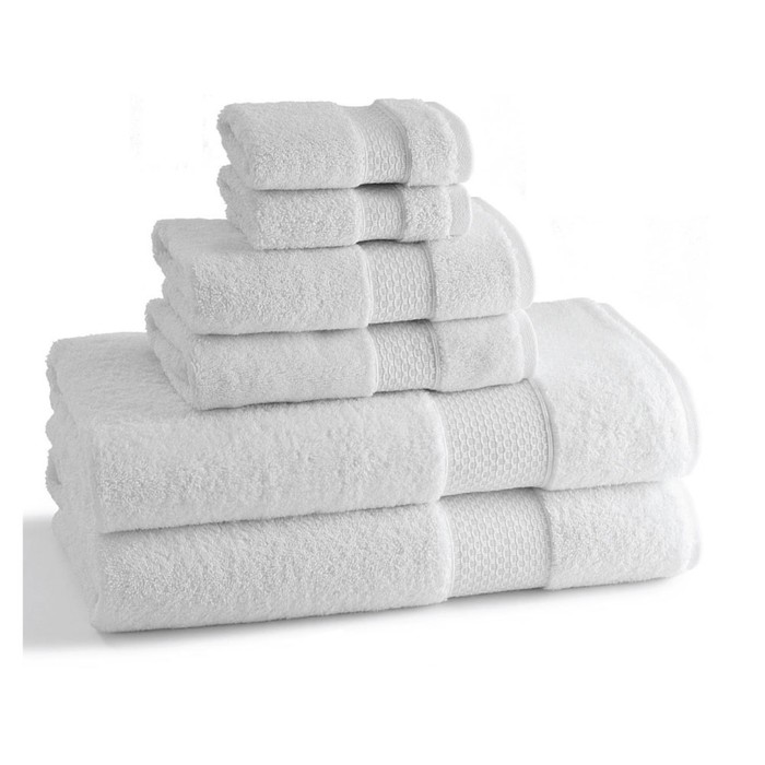 Полотенце Elegance, размер 46х71 см, белый, махра