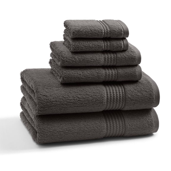 Полотенце Shadow Gray, размер 46х71 см, серый, махра