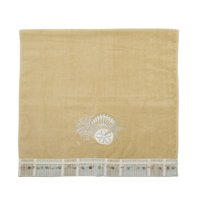 Полотенце By the Sea, размер 69х127 см, бежевый, велюр