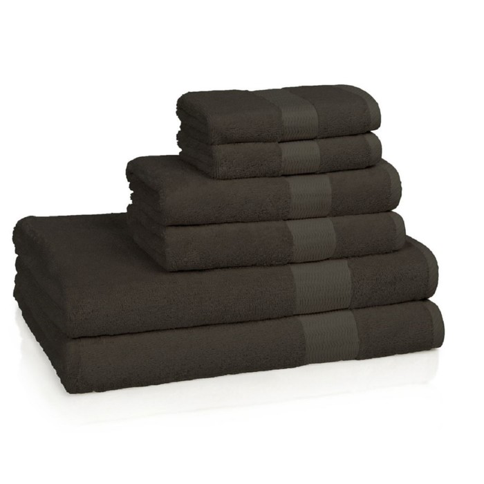 Полотенце Coffee, размер 76х137 см, коричневый, бамбук