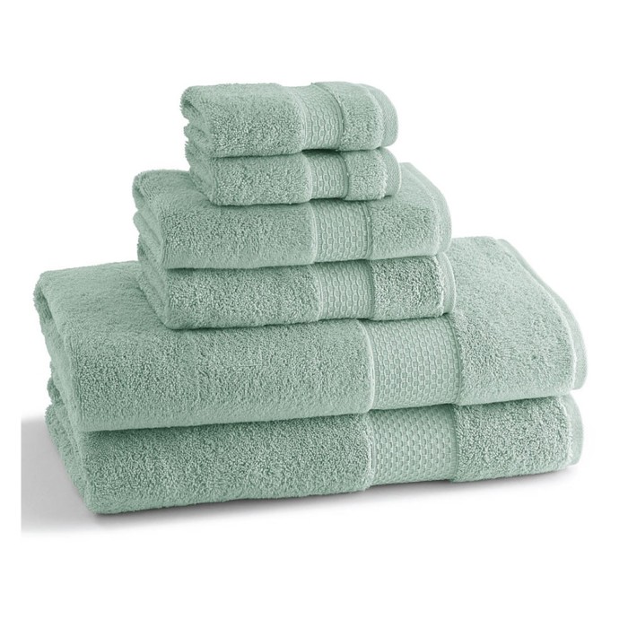 Полотенце Seafoam, размер 76х137 см, голубой, махра