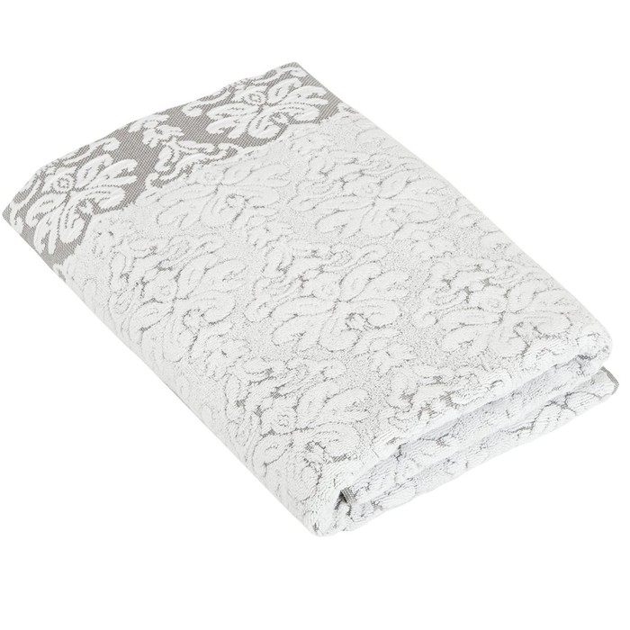 Полотенце Lisboa Peppercorn, размер 71х137 см, белый, махра