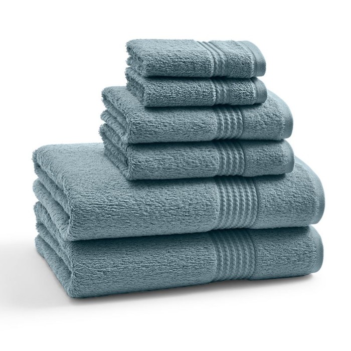 Полотенце Bluestone, размер 76х137 см, синий, махра