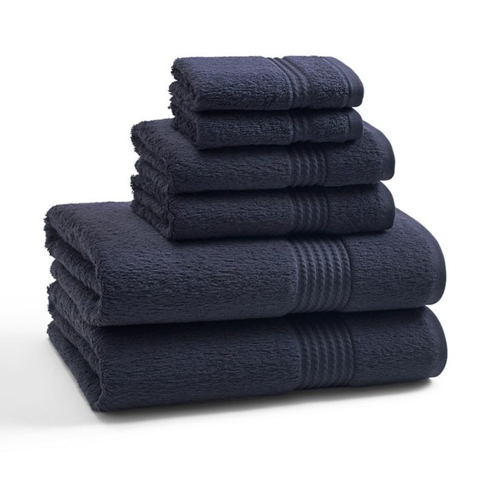 Полотенце Eclipse Blue, размер 76х137 см, синий, махра