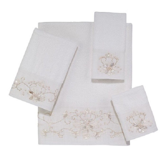 Полотенце Classical, размер 28х46 см, белый, велюр