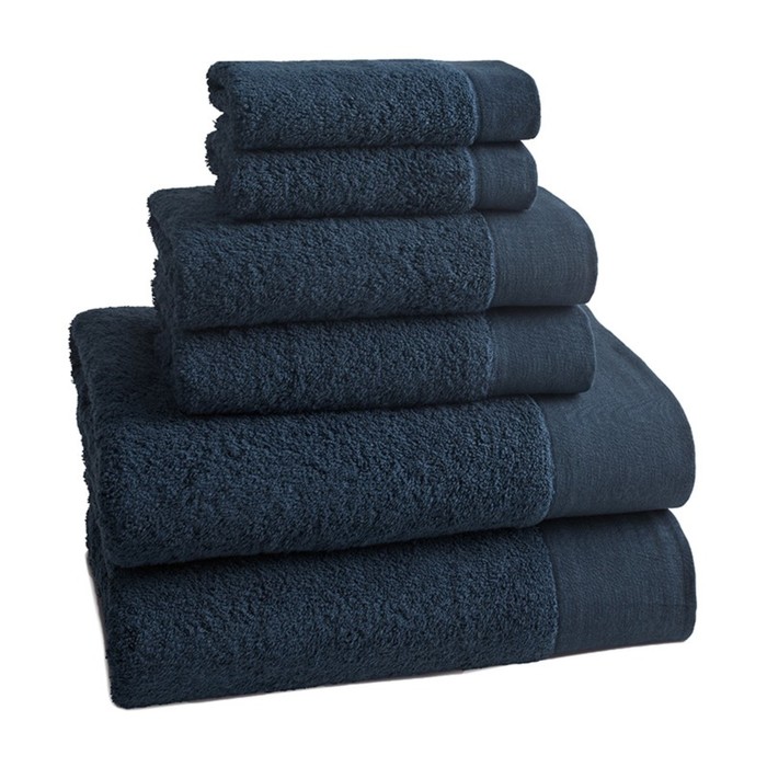 Полотенце Petrol Blue, размер 33х33 см, синий, махра