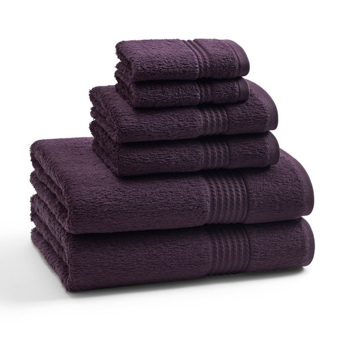 Полотенце Italian Plum, размер 33х33 см, фиолетовый, махра