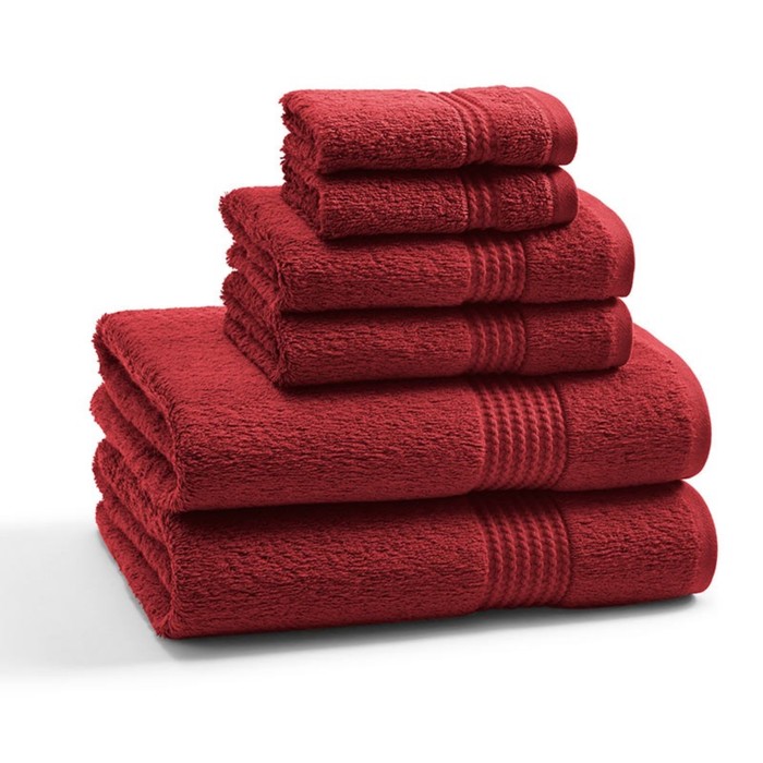 Полотенце Rosewood, размер 33х33 см, красный, махра