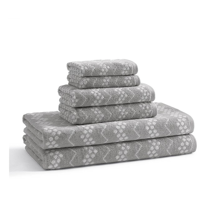 Полотенце Hippo Grey, размер 41х71 см, серый, махра