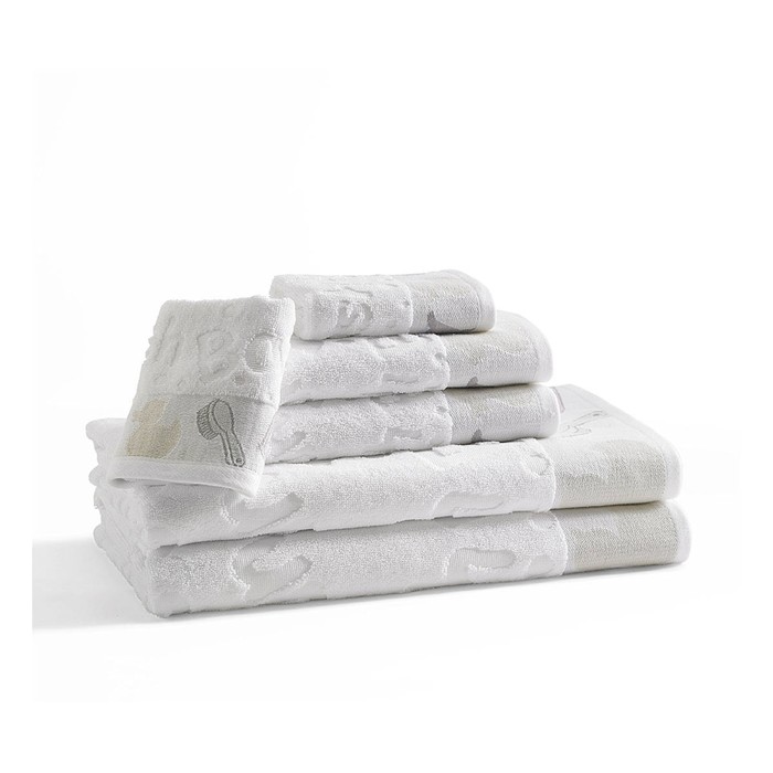 Полотенце Bathtime, размер 30х46 см, белый, махра