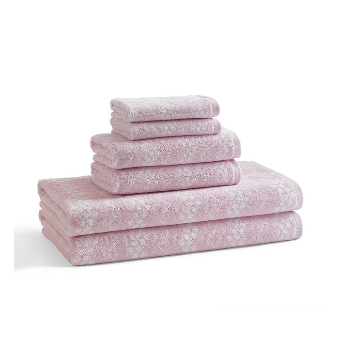 Полотенце Ballet Pink, размер 30х46 см, розовый, махра