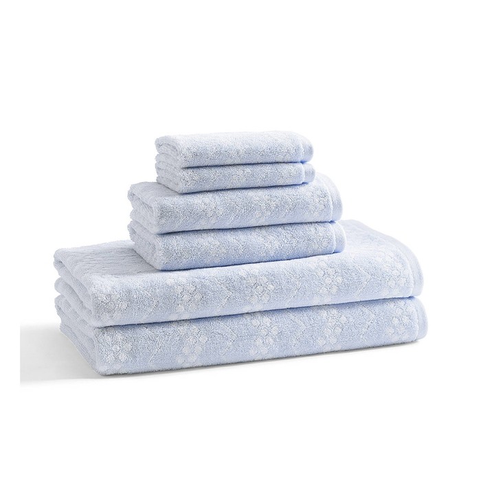 Полотенце Whisper Blue, размер 30х46 см, голубой, махра