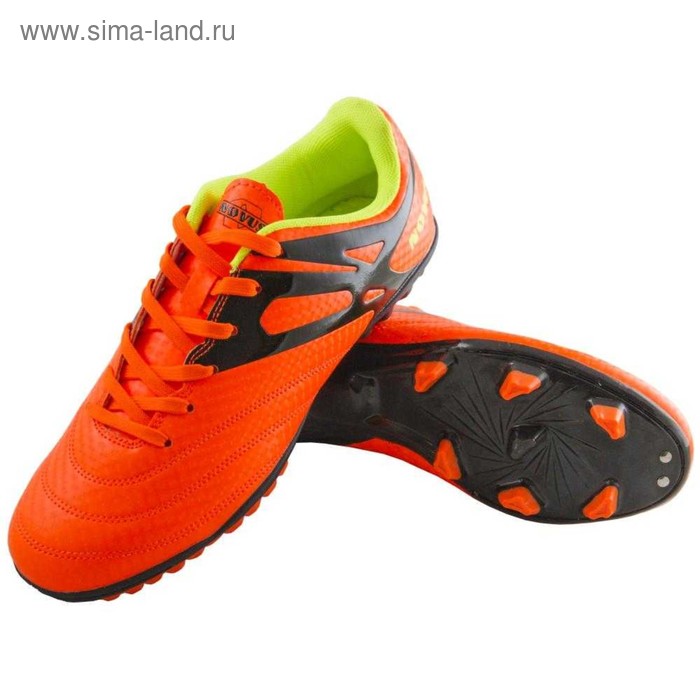фото Футбольные бутсы novus, цвет оранжевый, размер 31