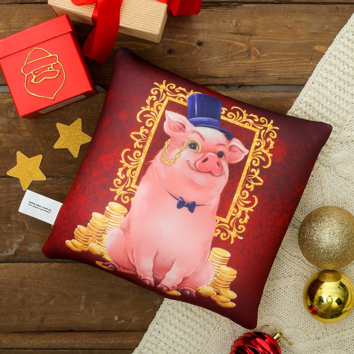 Мягкая подушка-антистресс "Процветания в Новом году"