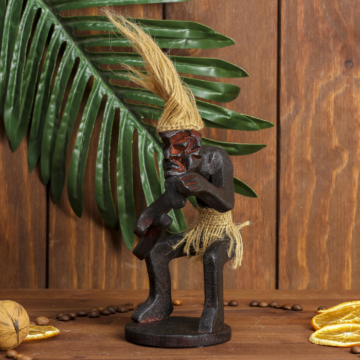 Сувенир дерево "Абориген именинник" 13х6,5х6,5 см