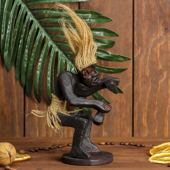 Сувенир дерево "Абориген именинник" 13х6,5х6,5 см