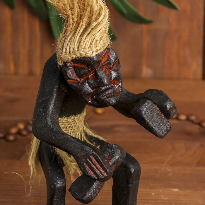 Сувенир дерево "Абориген именинник" 13х6,5х6,5 см