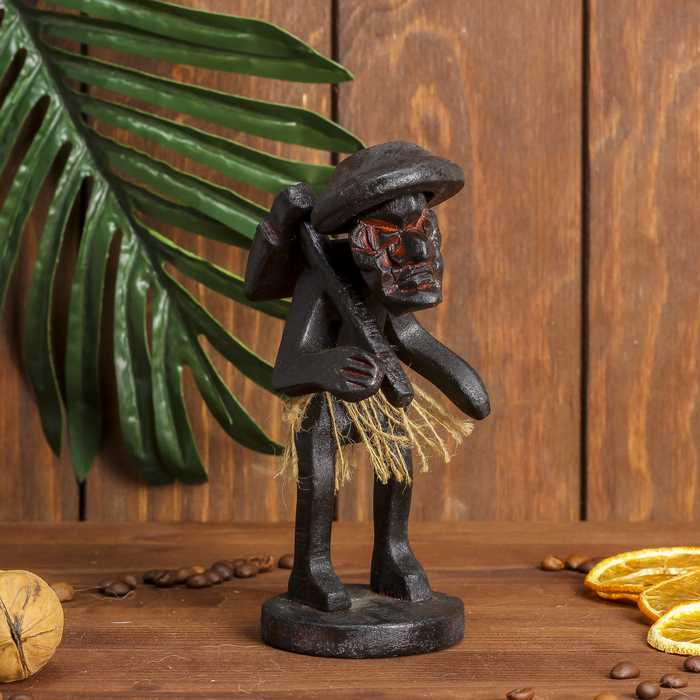 Сувенир дерево "Абориген фермер" 15х6,5х6,5 см