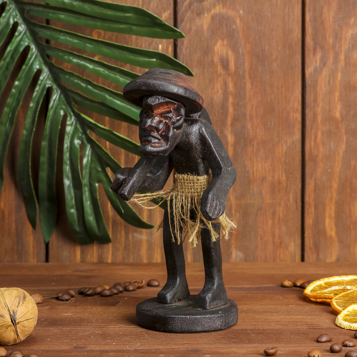 Сувенир дерево "Абориген фермер" 15х6,5х6,5 см