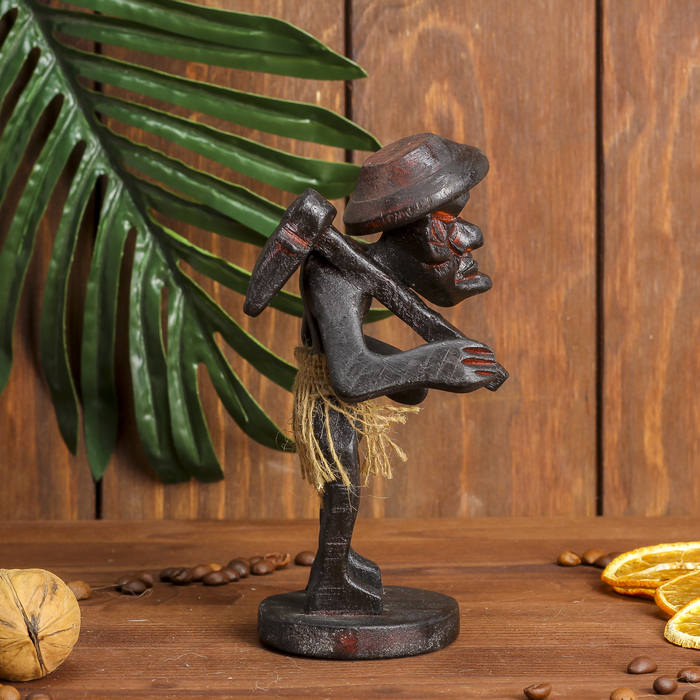 Сувенир дерево "Абориген фермер" 15х6,5х6,5 см