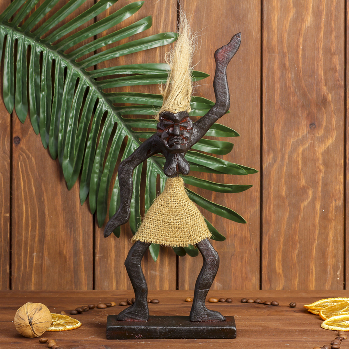 Сувенир дерево "Абориген женщина" 15х7х5 см