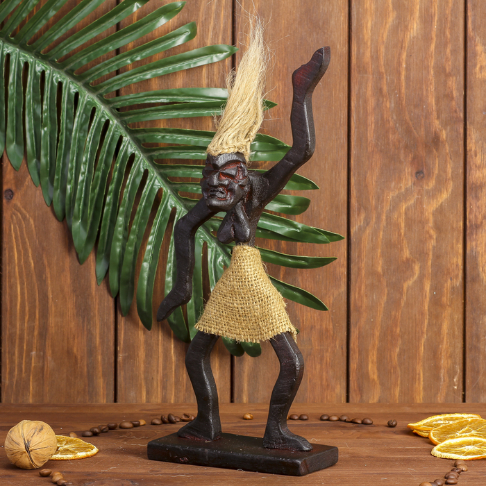 Сувенир дерево "Абориген женщина" 15х7х5 см