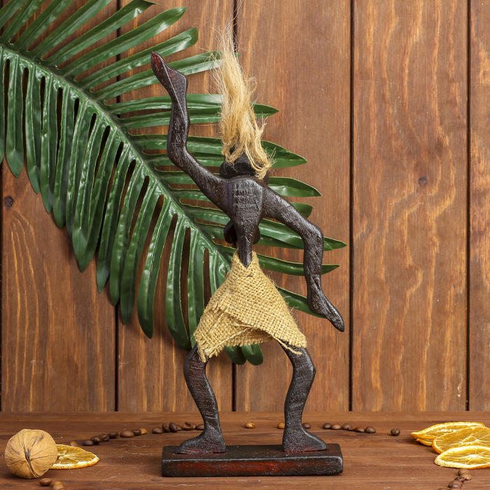 Сувенир дерево "Абориген женщина" 15х7х5 см