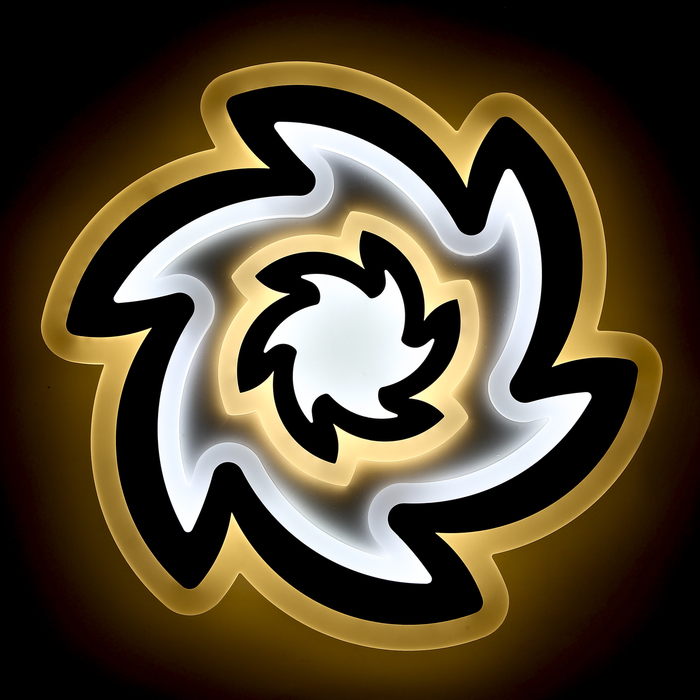 Люстра с пультом ДУ "Бионика" LED 92Вт 50х50х4см.