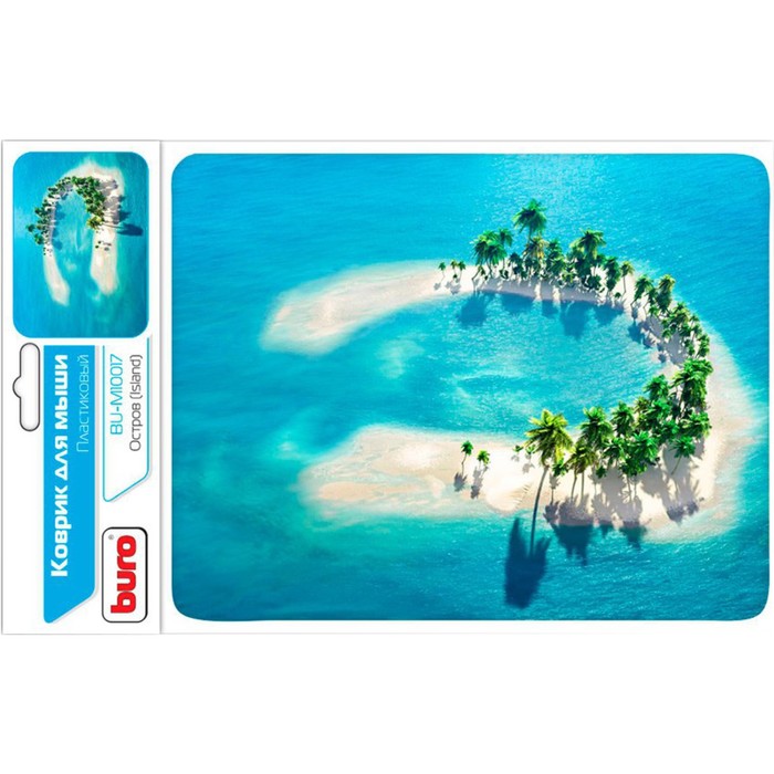 Коврик для мыши Buro BU-M10017 рисунок/остров