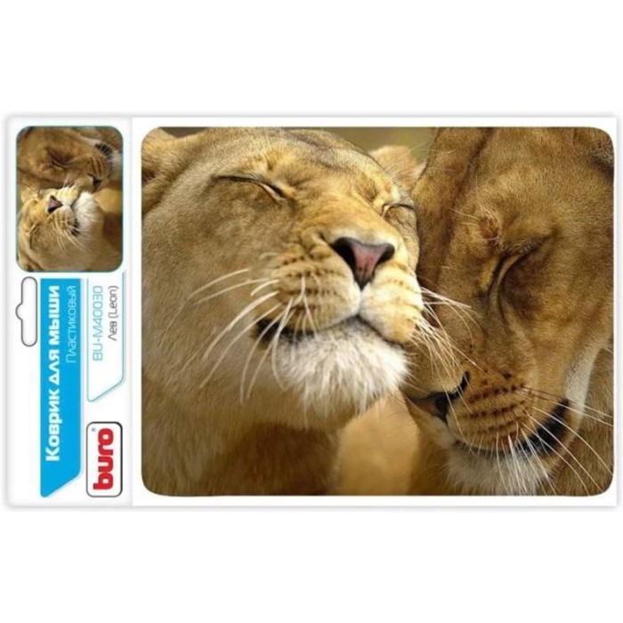 Коврик для мыши Buro BU-M40030 рисунок/лев