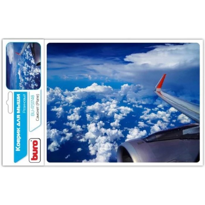 Коврик для мыши Buro BU-R51748 рисунок/самолет