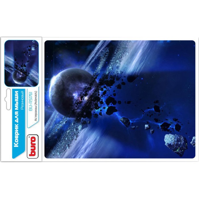 Коврик для мыши Buro BU-R51761 рисунок/астероиды