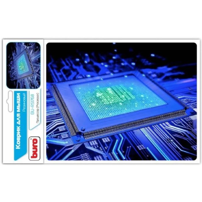 Коврик для мыши Buro BU-R51768 рисунок/процессор