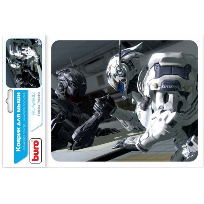 Коврик для мыши Buro BU-S48012 рисунок/роботы