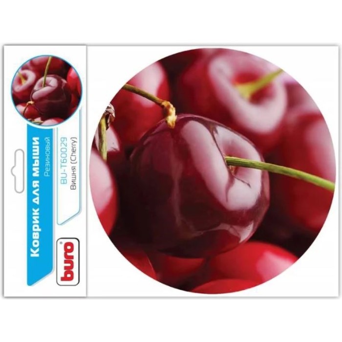 Коврик для мыши Buro BU-T60029 рисунок/вишня