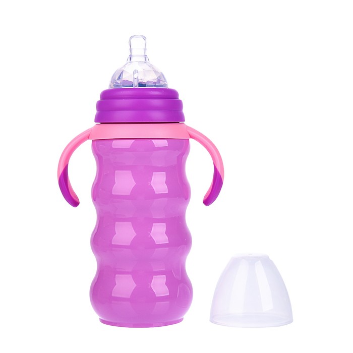 Бутылочка-термос для кормления детская, 300 мл, от 0 мес., цвета МИКС