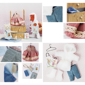 Гардероб и одежда для игрушек малюток, «Добрая зима», набор для шитья, 21 × 29,5 × 0,5 см Ош