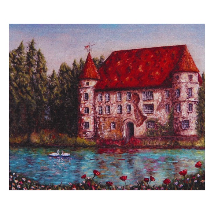 Алмазная мозаика "Замок" 55*47 см, 40 цветов